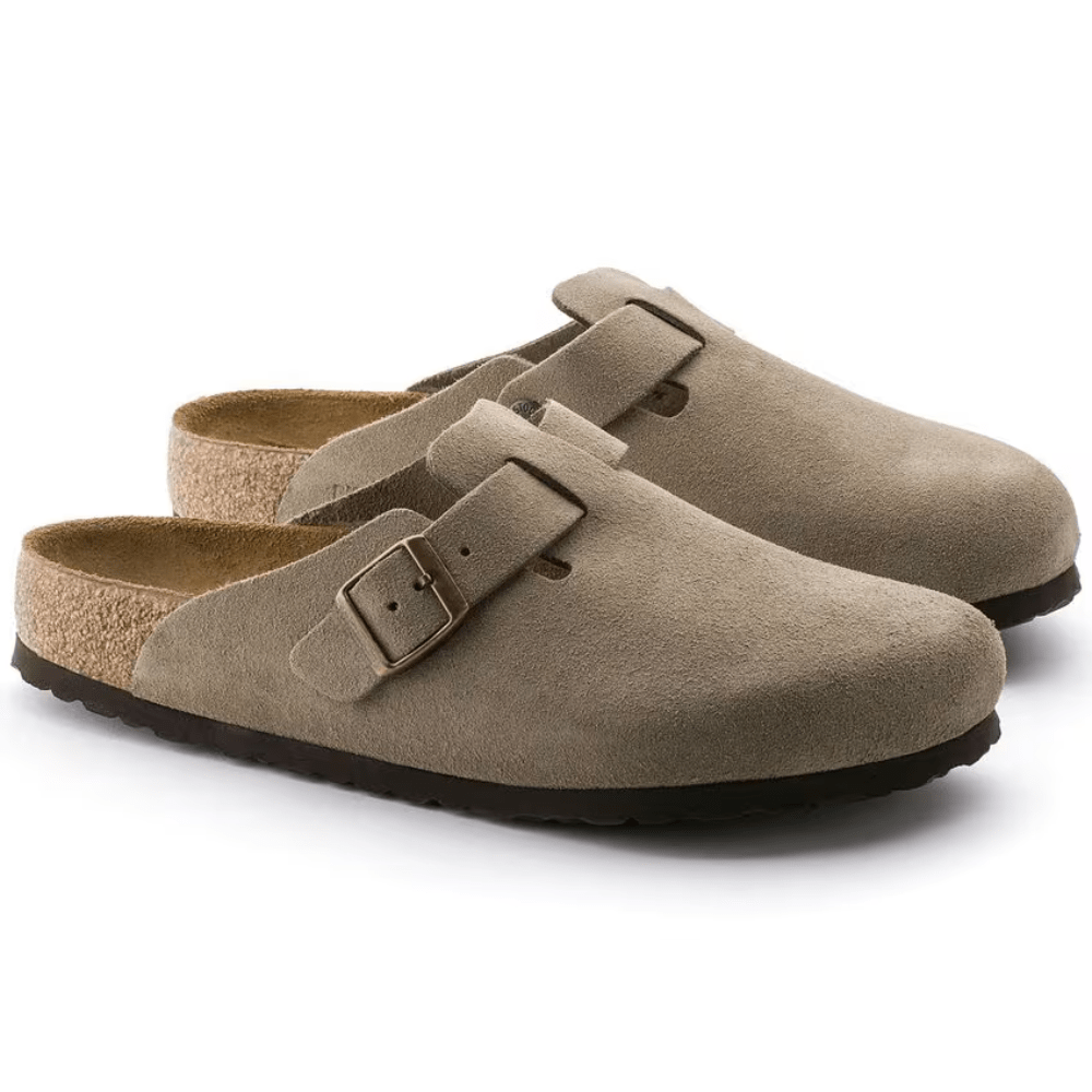 Boston Suede Taupe – Soft Footbed