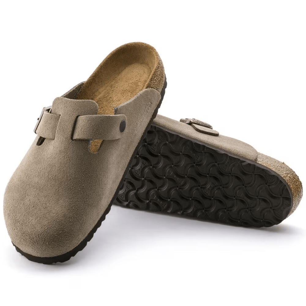 Boston Suede Taupe – Soft Footbed