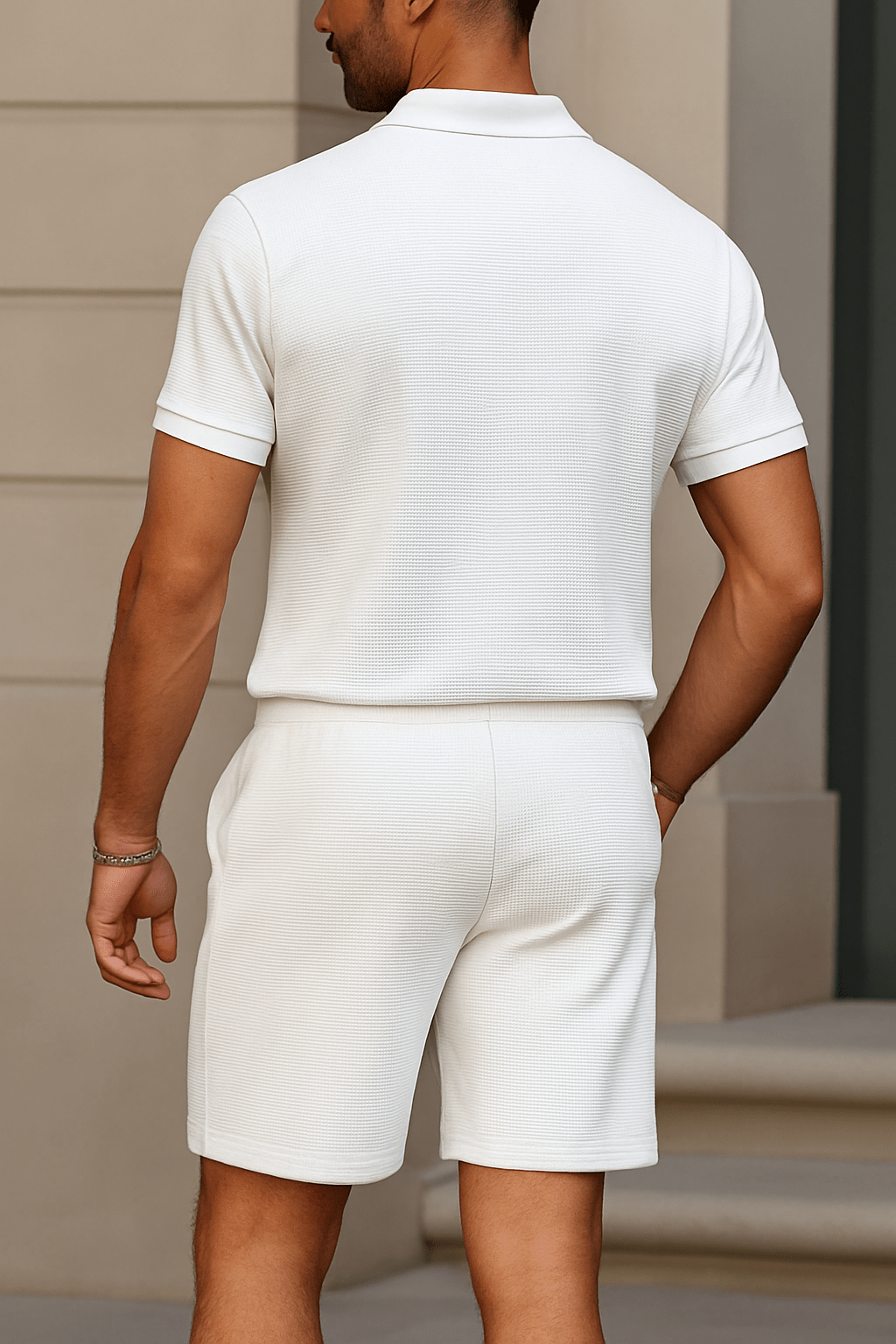 Premium Casual Set – Polo Shirt & Shorts in a 2-Pack