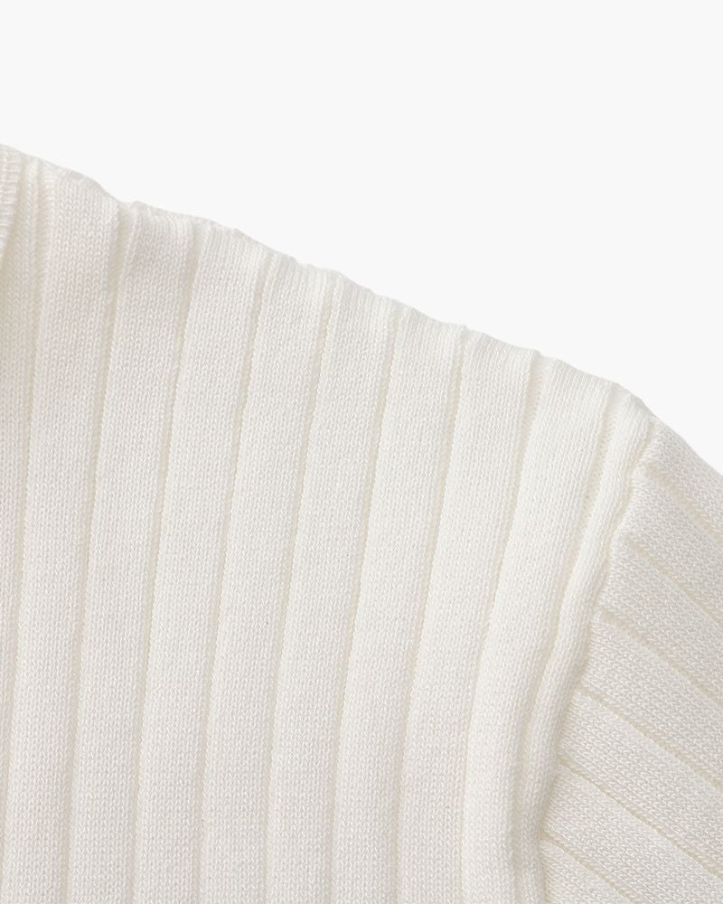 Premium Ribbed Knit Polo