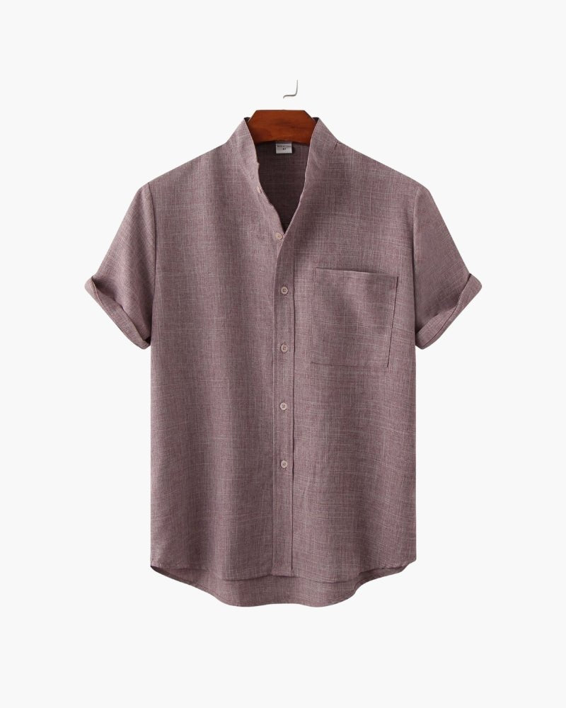 The Mark Mandarin-Collar Polo
